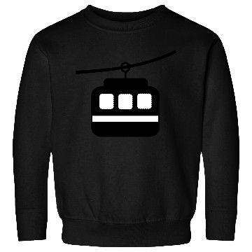 Discover Minimalist Cable Car – Monochrome Icon Sweatshirts