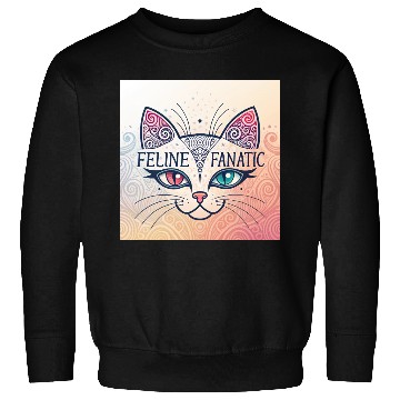 Discover Feline Fanatic Sweatshirts - Cat Lover Sweatshirts - Unique Ca