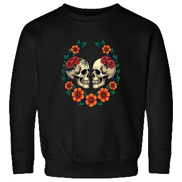 Discover Skulls & Flowers Dark Aesthetic Floral Sweatshirts