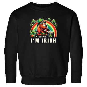 Discover Kiss Me I'm Irish Dog St. Patrick's Day Sweatshirts