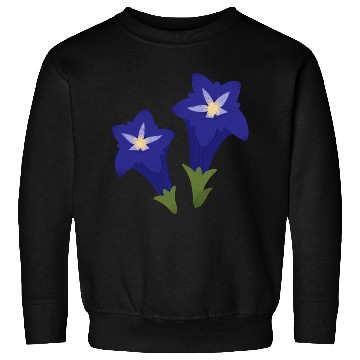 Discover blue gentian flowers Sweatshirts