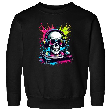 Discover Skull DJ Vibes Sweatshirts
