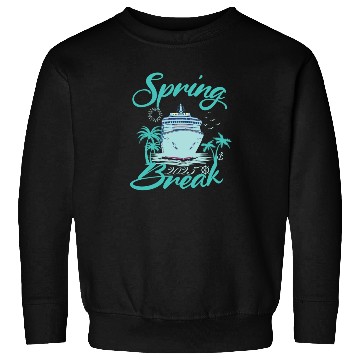 Discover Spring Break 2025 Cruise Ship Retro Design Sweatshirts