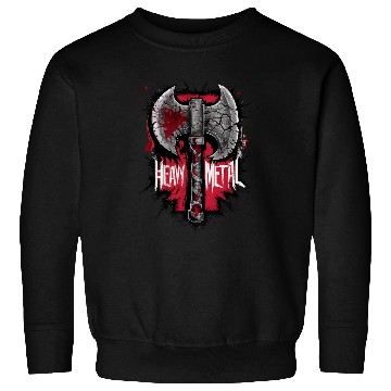 Discover Heavy Metal Axe Graphic Inspired Design Sweatshirts