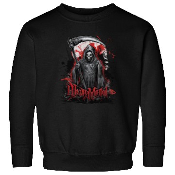 Discover Heavy Metal Reaper with Scythe Graphic Sweatshirts