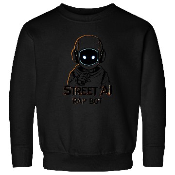 Discover Street AI Rap Bot – Futuristic Hip-Hop Astronaut D Sweatshirts
