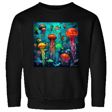 Discover Jellyfish atomic and neon. Sweatshirts