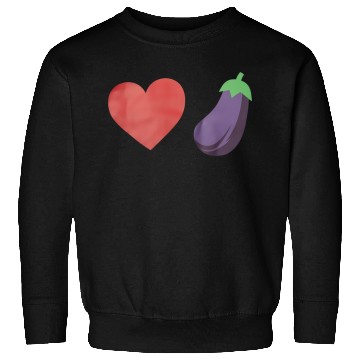 Discover Love Eggplant Funny Gay LGBTQ Pride Sweatshirts