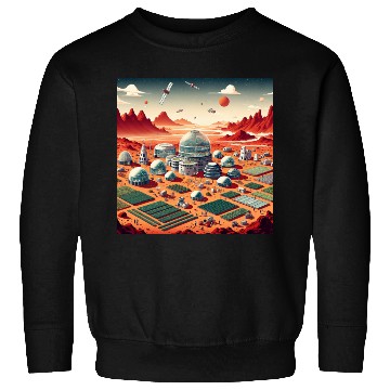 Discover Town on Mars Sweatshirts