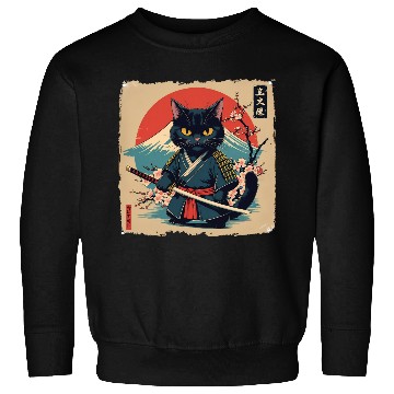 Discover samurai cat Sweatshirts