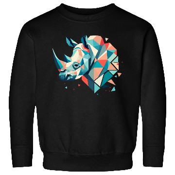 Discover Abstract Rhinoceros - Geometric Strength Sweatshirts