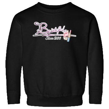 Discover Beautiful since 1986 birthday typography Sweatshirts