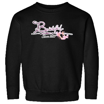 Discover Beautiful since 1989 birthday typography Sweatshirts