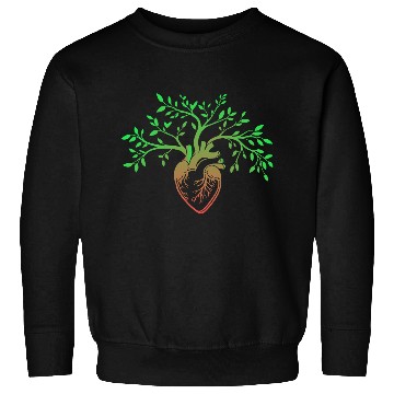 Discover Nature-Inspired Anatomical Heart & Tree Design Sweatshirts