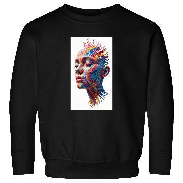 Discover A Hyper realistic Yet Surreal Full frontal Face Sweatshirts