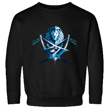 Discover Unity Emblem: Lion and Bridge Intertwined Sweatshirts