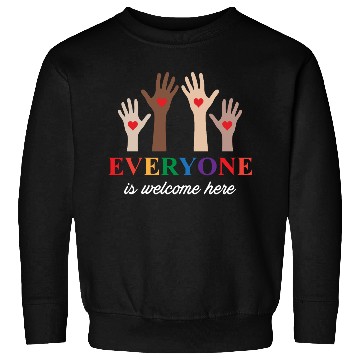 Discover Everyone Is Welcome Here Idaho Teacher Sweatshirts