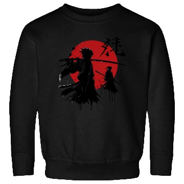 Discover Shadow Samurai Warriors Under Blood Moon Sweatshirts