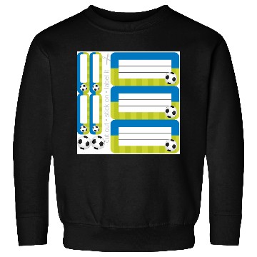 Discover DIY School Sticker Set - Soccer - Blue Green - 9 Sweatshirts