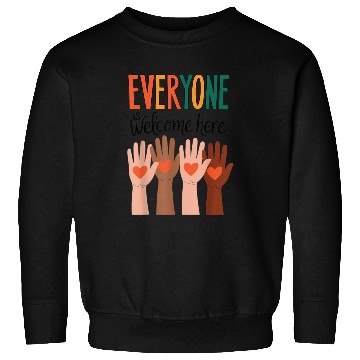 Discover Everyone Is Welcome Here Idaho Teacher Sweatshirts