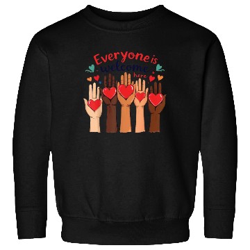 Discover Everyone Is Welcome Here Idaho Teacher Sweatshirts