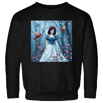 Discover Snow White fantasy with birds. Sweatshirts