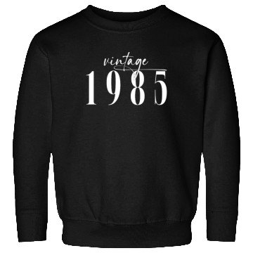 Discover Vintage 1985 Elegant Minimalist Birthday Sweatshirts