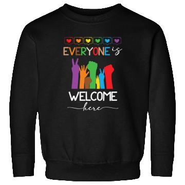 Discover Everyone Is Welcome Here Idaho Teacher Sweatshirts