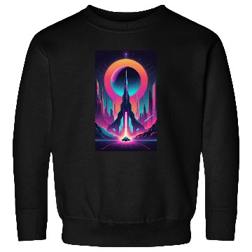 Discover Neon Horizon: The Future of Space Exploration Sweatshirts