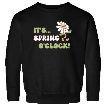 Discover It's Spring o' clock! Floral Design Sweatshirts