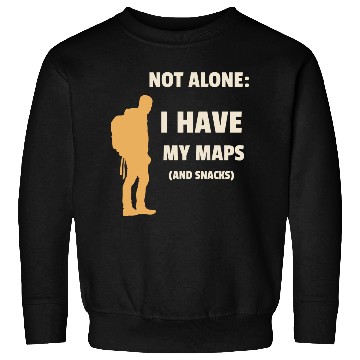 Discover Solo traveler: I have my maps and snacks Sweatshirts