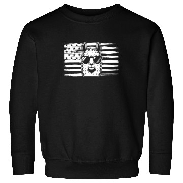Discover Alpaca Llama US Flag Llama Sweatshirts