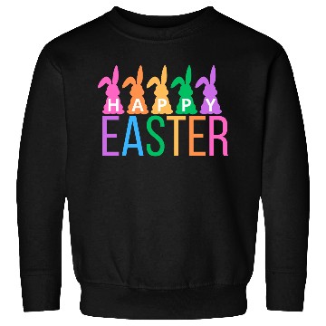 Discover Colorful Easter Bunny Greeting Sweatshirts