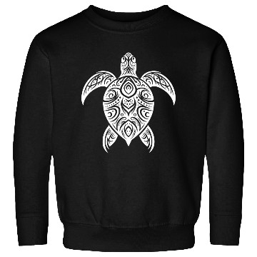 Discover Mystical Turtle With Tribal Elements Sweatshirts