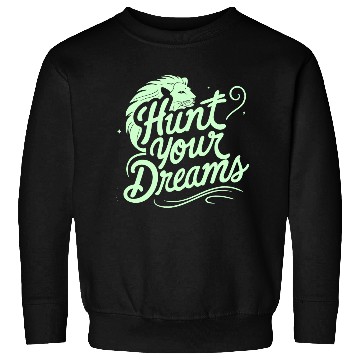 Discover Motivational Typography with Lion Illustration Sweatshirts