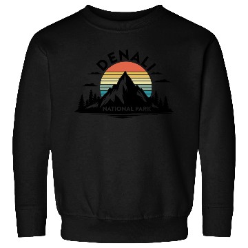 Discover Retro Denali National Park US Vintage Denali Sweatshirts