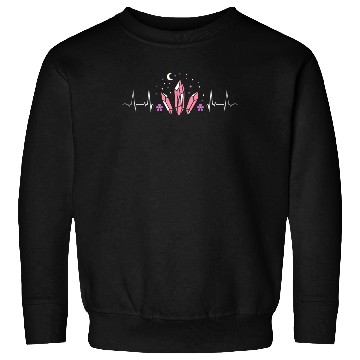 Discover Lesbian Heartbeat Crystals Moon Stars Pride Sweatshirts