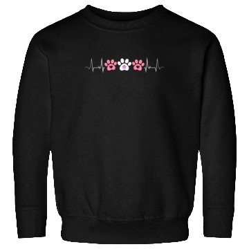 Discover Lesbian Heartbeat Paw Prints Cute Pet Pride Love Sweatshirts