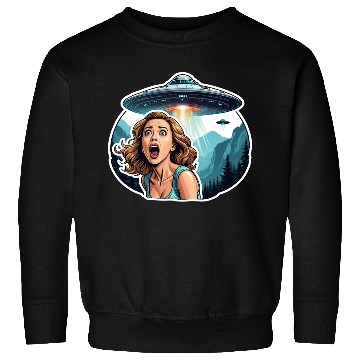 Discover UFO Invasion Alien Abduction Horror Sweatshirts
