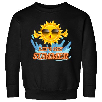Discover Let’s Get Summer - Fun Sun & Waves Design Sweatshirts