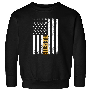 Discover Tile Setter American Flag Patriotic Work Sweatshirts