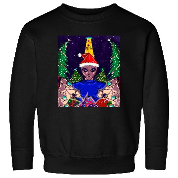 Discover Alien Christmas Gifts Collection Time! Sweatshirts