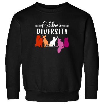 Discover Celebrate Diversity Lesbian Pride LGBTQ Cat Lover Sweatshirts