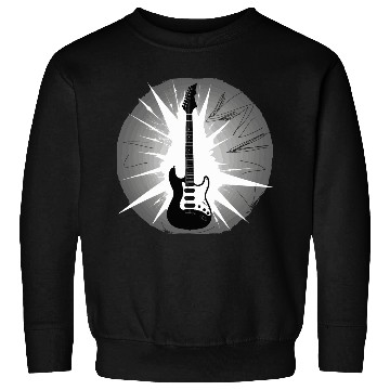 Discover Black & White Electric Guitar Explosion – Rock Sweatshirts