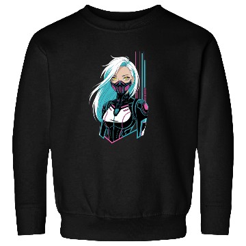 Discover Cyberpunk Girl Sweatshirts