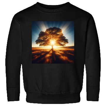 Discover Tree in Sunlight Sweatshirts