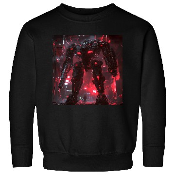 Discover Crimson Labyrinth Mech Sweatshirts