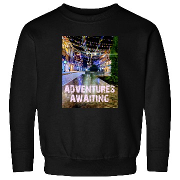 Discover ADVENTURES AWAITING Sweatshirts