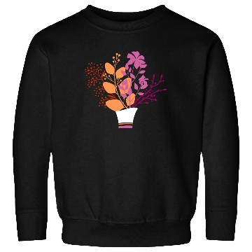 Discover Elegant Floral Lesbian Pride Bouquet Sweatshirts