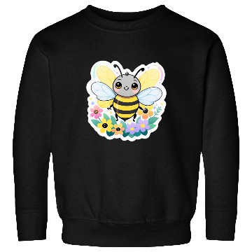 Discover A bee chubby cartoon Sweatshirts
